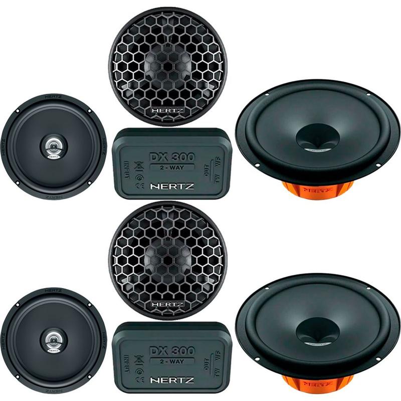 Kit Alto Falante Corolla 03 a 14 Hertz Dieci Dsk165 + Dcx165